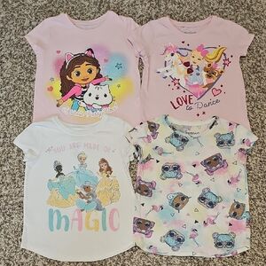 Bundle Of Four Jumping Beans Graphic Tees Size 4